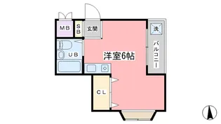 八幡田マンション【3階】の間取り
