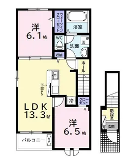 ウルルII【2階】の間取り