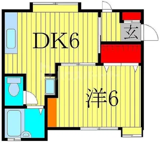 ルポール増尾【1階】の間取り