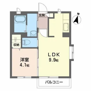 エリス241【1階】の間取り