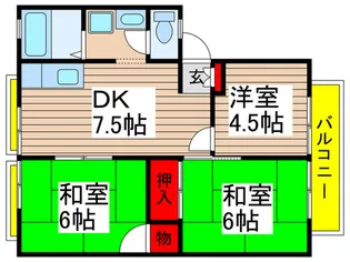 ヴェルドミ-ル【1階】の間取り
