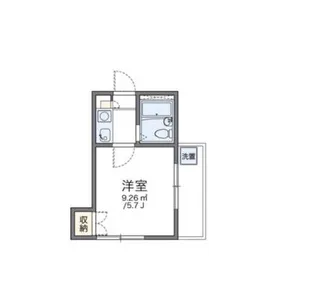 レオパレス落合【2階】の間取り