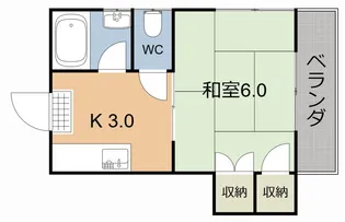 コーポさくら【2階】の間取り