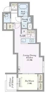 My Style Vintage湊町【3階】の間取り