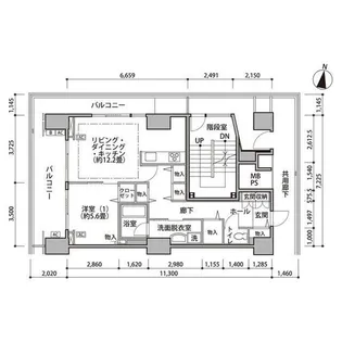 東雲キャナルコートCODAN16号棟【6階】の間取り