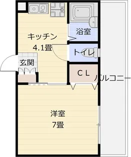 サニーハイム【1階】の間取り