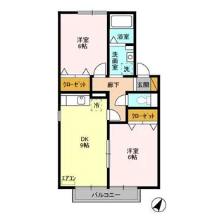 アドバンテージV【1階】の間取り