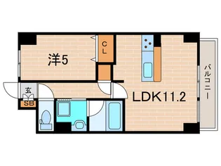 コンフォリア西宮【1階】の間取り