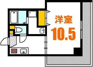 ベラ福本【8階】の間取り