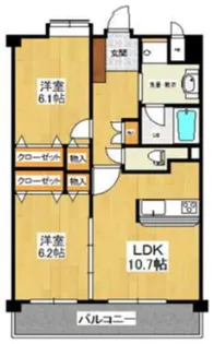 ibb wish 長丘【2階】の間取り