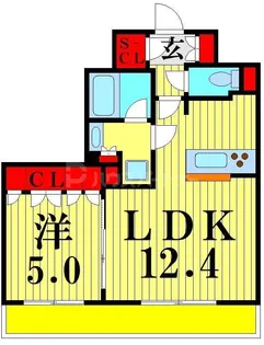 ORSUS 梅島【5階】の間取り