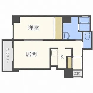 レフィナード北12条【5階】の間取り