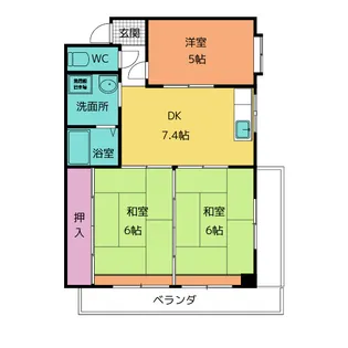 グリーンヒル平針【2階】の間取り