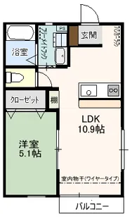 ガーデンハウスA【2階】の間取り