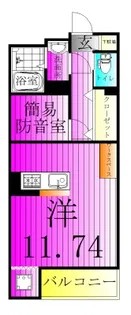 SKビル拾四番館【4階】の間取り