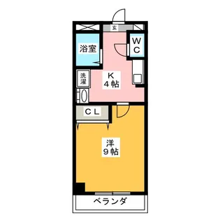エスポワール今林【1階】の間取り