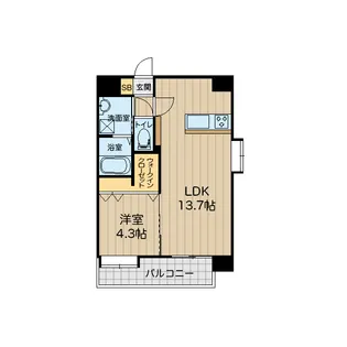 八王寺ツインタワーWEST【11階】の間取り