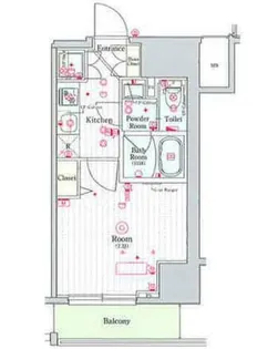 スカイコートプライム亀戸【12階】の間取り