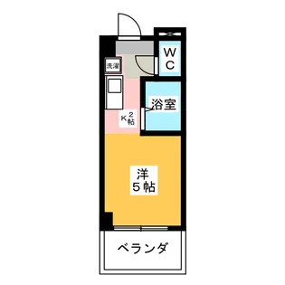 コーポコーエイ日ノ出II【1階】の間取り