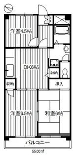 ベル・ヴェ・デール氷川台【3階】の間取り