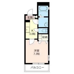 シャトーピエールI【3階】の間取り