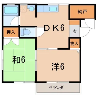プロムナード秋葉D【2階】の間取り