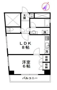 クレセール代官山【2階】の間取り