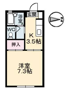 セフィラSSK A棟【1階】の間取り