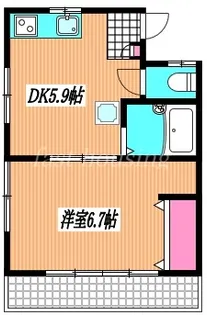 コーポけやき【2階】の間取り