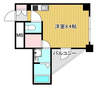 ルーセントオーデン難波【12階】の間取り