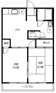 シャローム【1階】の間取り