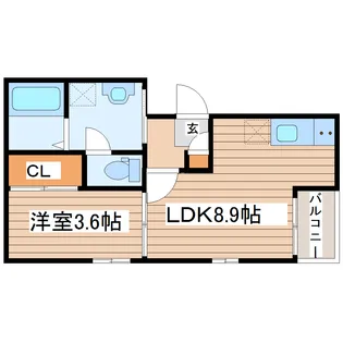 REGALESTシャルマンK【1階】の間取り