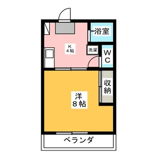 コーポ若宮【3階】の間取り