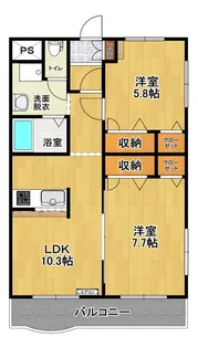 リヴェール・サニーコート【2階】の間取り