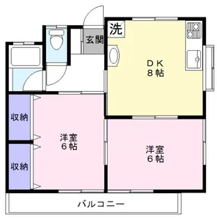 ホワイトタウン1号館【1階】の間取り