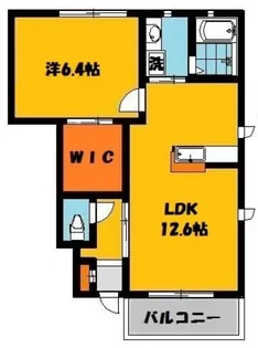 グレイスHALII A【1階】の間取り