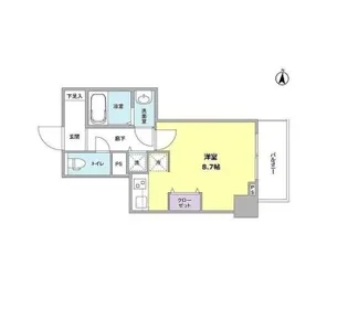 プラシードテラス森下【3階】の間取り