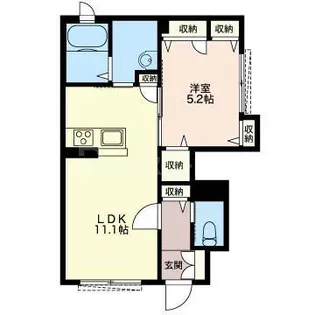 オーキッドガーデンIII【1階】の間取り