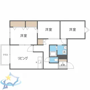 メゾン伏見【3階】の間取り