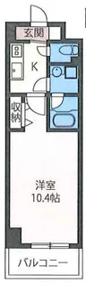 エスティメゾン秋葉原【11階】の間取り