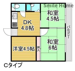 リアライズ玉出【6階】の間取り