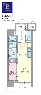 サニークレスト須崎町【5階】の間取り