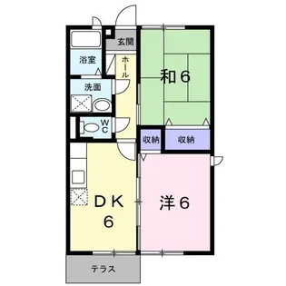 パークサイド下芹【1階】の間取り