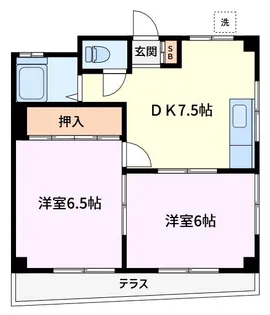 司マンション【1階】の間取り