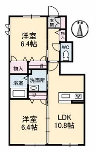 シャーメゾン ラ・フレーズ【1階】の間取り