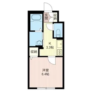 クレアール鷹番【1階】の間取り