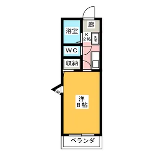 ペイサージュ【2階】の間取り