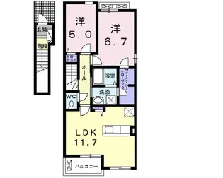 サンプラシード【2階】の間取り
