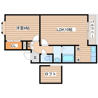 キャステール砂押I【2階】の間取り