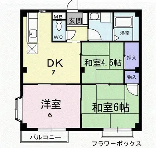 ハイツ春日【2階】の間取り